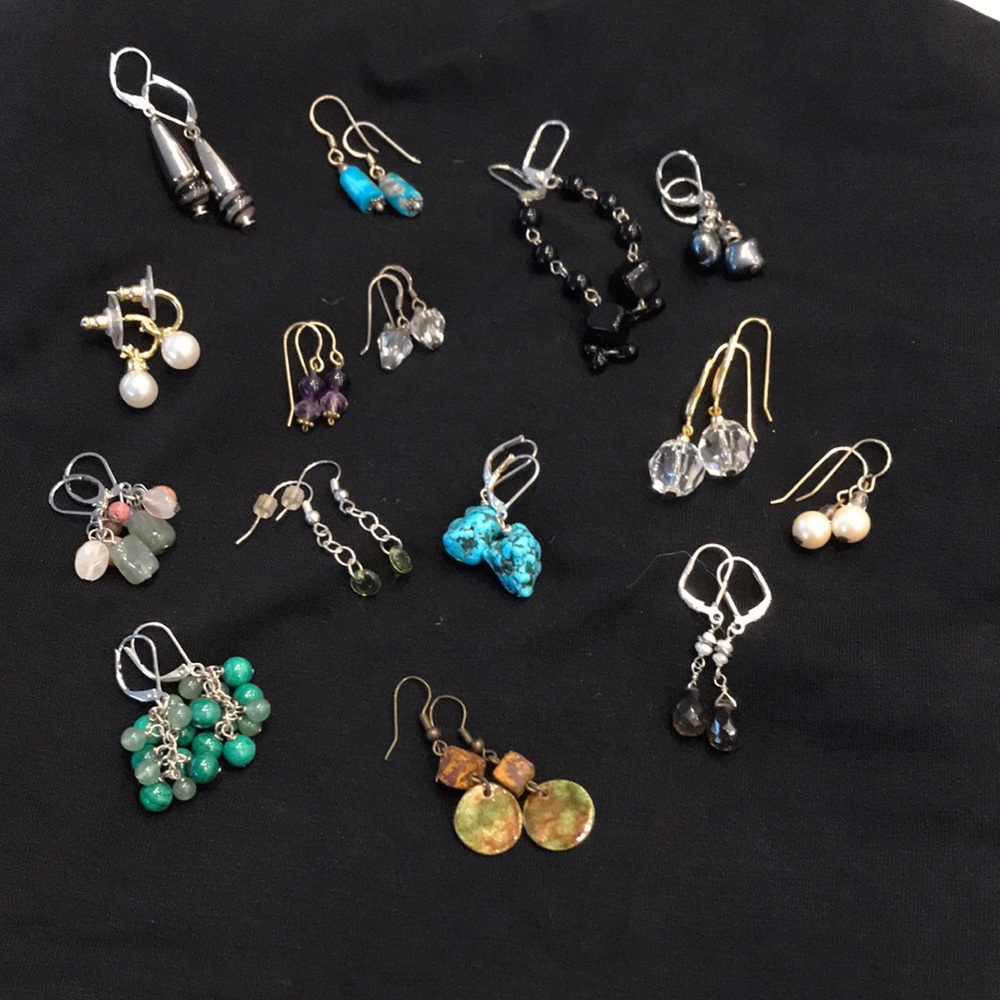 15 Pairs of Costume Jewelry Earrings